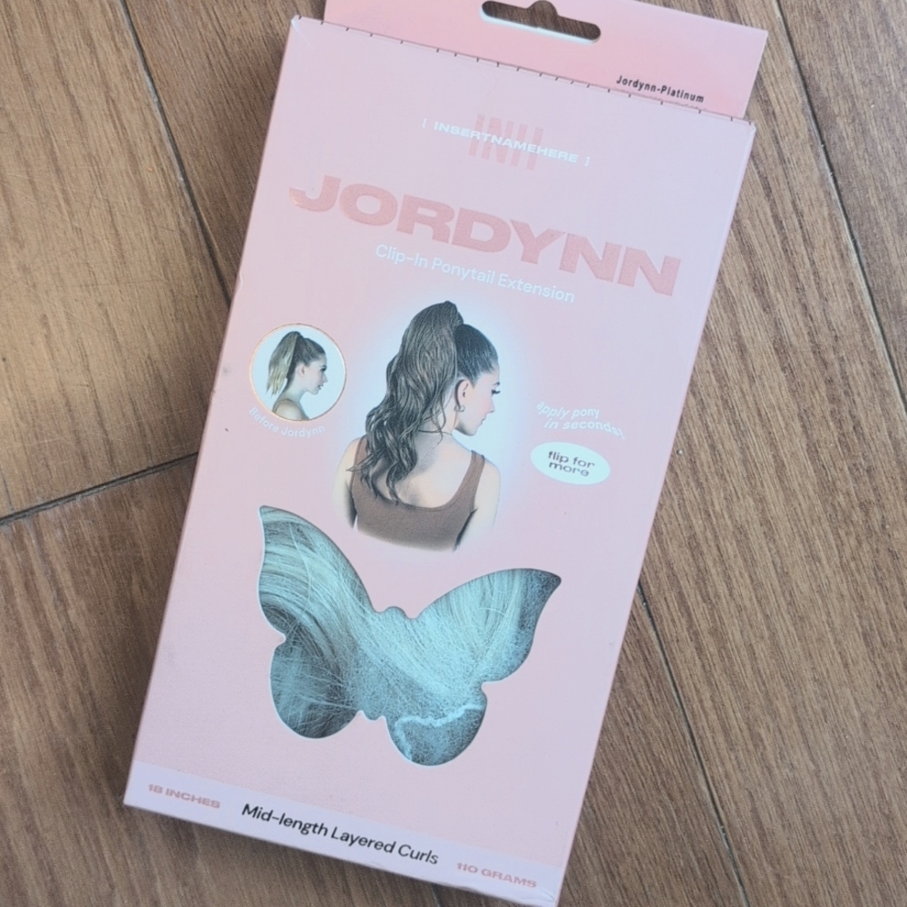 Insert Name Here (INH) Jordynn Clip-In Ponytail Extension - Platinum